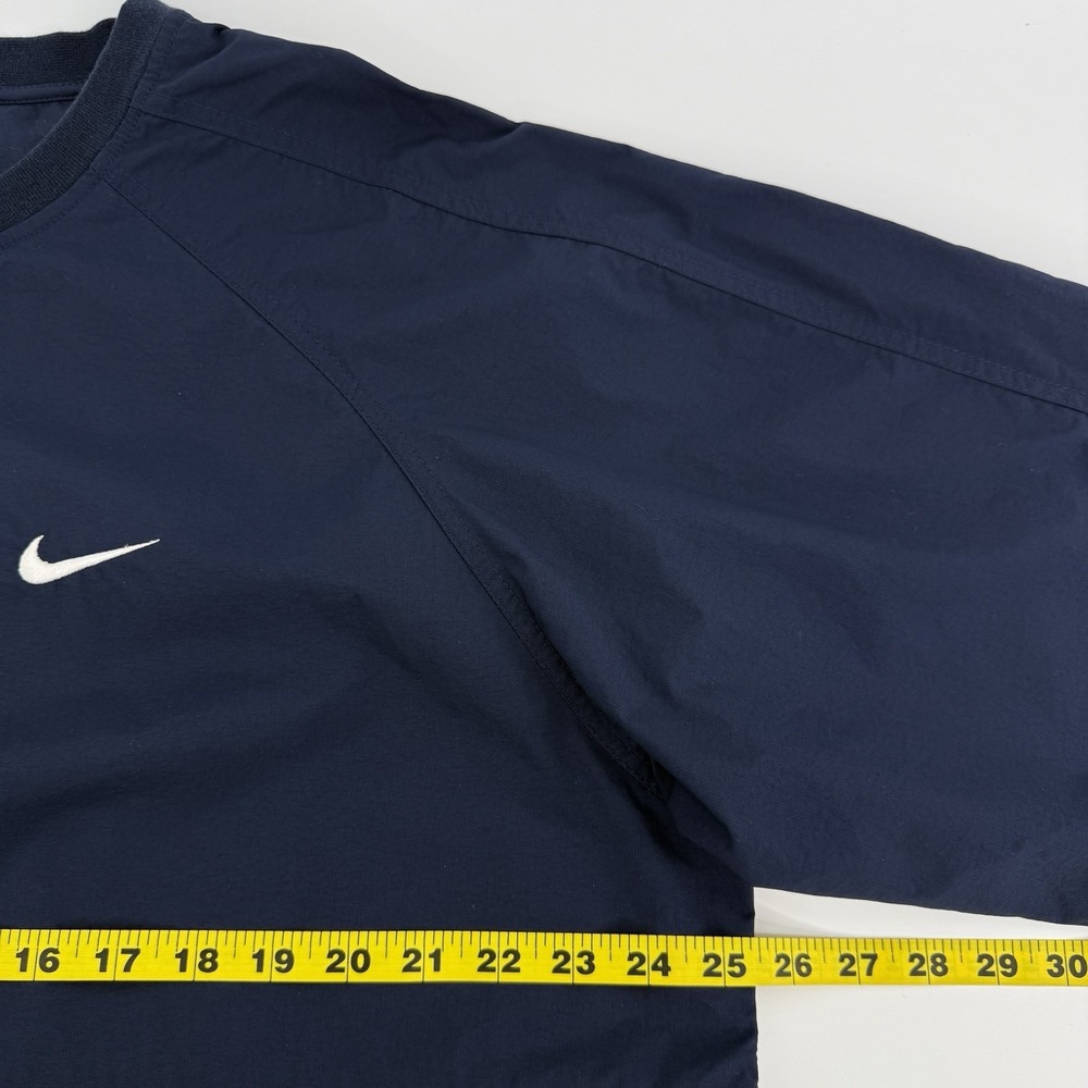 Nike Golf Pullover Jacket Men L Blue Snap Neck Windbreaker Water Resistant - Picture 4 of 11